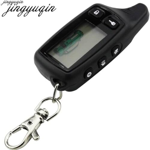 Jingyuqin Remote Control Keychain Fob for Russian Version Tomahawk TW9010 two way car alarm system Tomahawk TW-9010 Key Chain