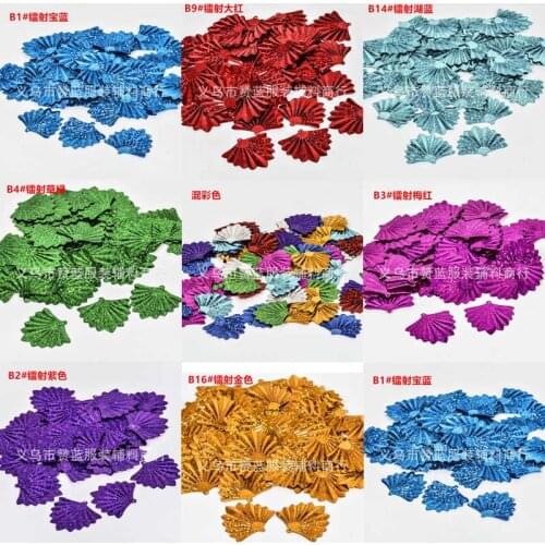 35 × 37mm fan-shaped beads sequins DIY handmade clothing accessories material party decoration sequins JJ386