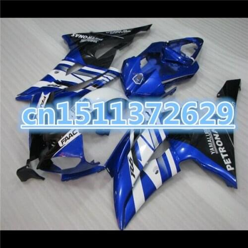 Dor-YZF600 R6 08 - 14Plastic Fairings 2010 White Blue Fairings YZFR6 10 11 D Injection Mold