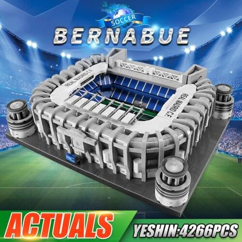 MOULD KING 22026 Streetview Building Blocks The Bernabue Football Field Model Assembly Bricks Toys Kids Christmas Birthday Gifts