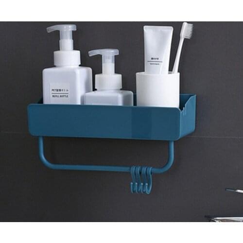 Square Shelf for Convenient Storage, No Hole, Bathroom, Kitchen, Bedroom, Wall Suction Type, Hanging Basket, No Mark Storage Rac