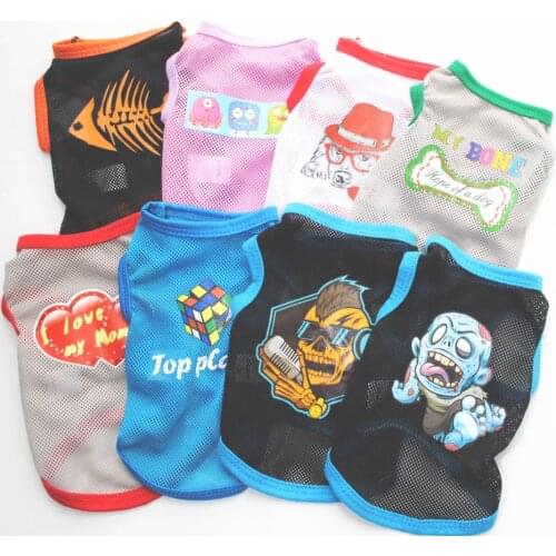 Dog summer sunscreen clothes ultra light breathable dog vest mesh thin dog vest dog summer coat