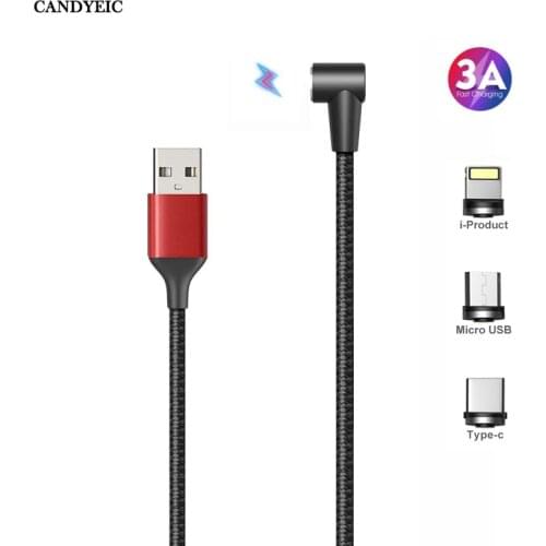 CANDYEIC USB C Magnetic cable for vivo S6 Charger Charging Cable USB Type C Mobile phones Magnetic charger