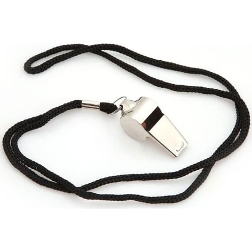 Metal Whistle Referee Sport Rugby Party Training School Soccer Football Basketball Cheerleaders Cheer Stainless Steel Rope