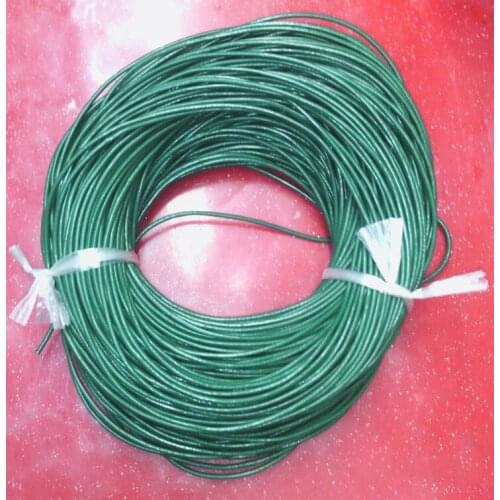 Min.order $8) dark green True Cowhide Beading Cord 2mm Beading Wire Handcraft Accessories for bracelet & necklace free shiping