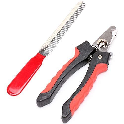LHUANG Scissors Set Stainless Steel Grooming Clippers Professional Dog Pet Nail Clipper Cutter