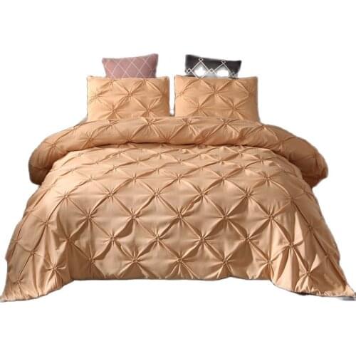 Plain Solid Color Duvet Cover Luxury Bedding Set Three-Piece Set Bohemian Multiple Sizes