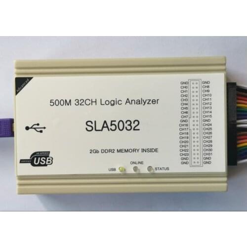 Original New SLA5032 500M 32-channel 32CH Logic Analyzer 1-64M Adjustable