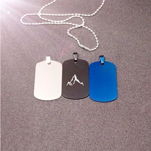Geometric Outline Hill Snowy Mountain Peak Top Necklace Mountain Range Landscape Outdoor Lovers Gift Stainless Steel Jewelry