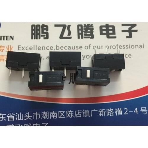 10PCS Genuine TTC mouse micro switch, Rapoo button, general-purpose Microsoft Logitech, etc.Lifetime 5 million white spots