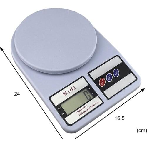 Portable 10kg 1g Digital Scale LCD Electronic Scales Steelyard Kitchen Scales Postal Food Balance Measuring Weight Libra