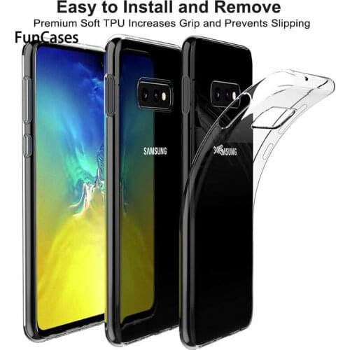 Clear Soft TPU Case For Galaxy S10E S9 S8 plus S7 S6 edge For Samsung M20 A7 A6 A8 J4 J6 plus A9 2018 Silicone Ultra Thin Cover