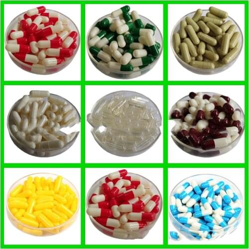 Size 00# 0# 1# 2# 3 4# 1000pcs/2000PCS gelatin empty capsules hollow gelatin capsules empty pill capsule,medicine capsule