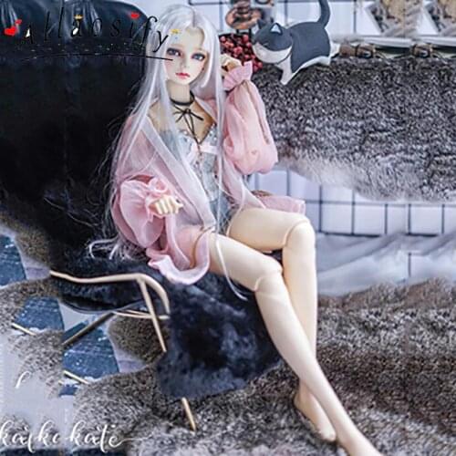 Allaosify bjd doll 1/3 1/4 transparent cardigan