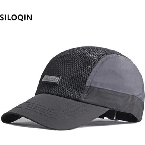 SILOQIN Snapback Cap Summer Men Women Mesh Cap Breathable Baseball Caps Adjustable Size Travel Hat Bone Casual Couple Sports Cap