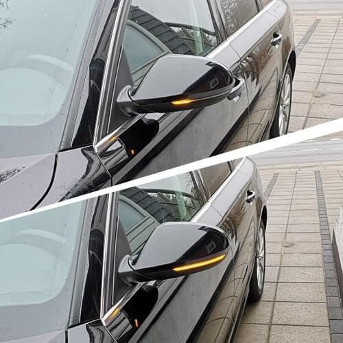 LED Dynamic Turn Signal Blinker Flowing Water Blinker Side Mirror Flashing Light For Audi A6 RS6 4G C7 7.5 2012-2018