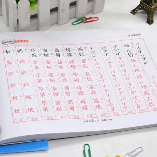 2 Books Groove Copybook Children Kindergarten 0-100 Year Old Hard Pen Calligraphy Students Writing Stickers Libro Livro Japanese