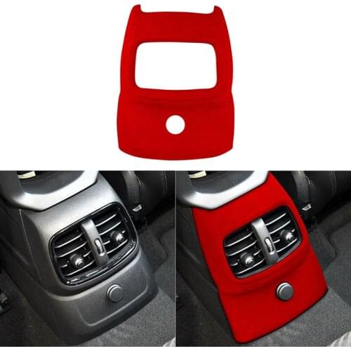 Suede Car Rear Air Outlet Decoration Cover Frame Trim Sticker for BMW MINI COOPER F60 2018-2020 Auto Styling Accessories