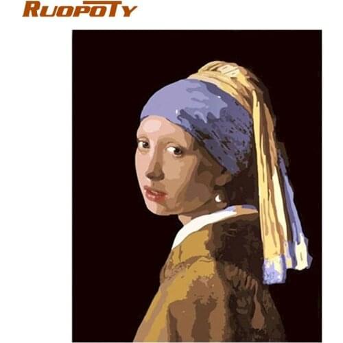 Frameless Abstract Figure DIY Painting By Numbers Women Picture Paint By Numbers For Home Decor 40x50cm diy frame Unique Gift