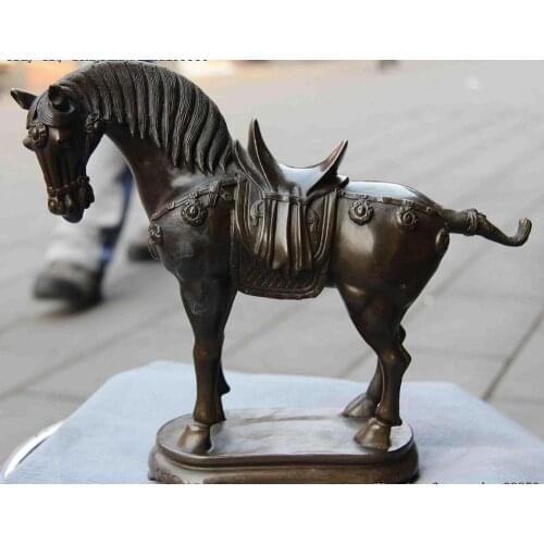10 Royal Palace Bronze Copper Feng Shui Lucky Wealth Zodia horse Steed Statue