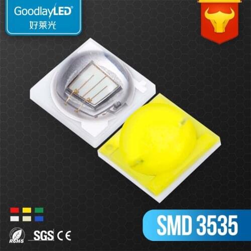 1000PCS High Stability 1W 3535 smd led ceramic substrate led diode white background diode