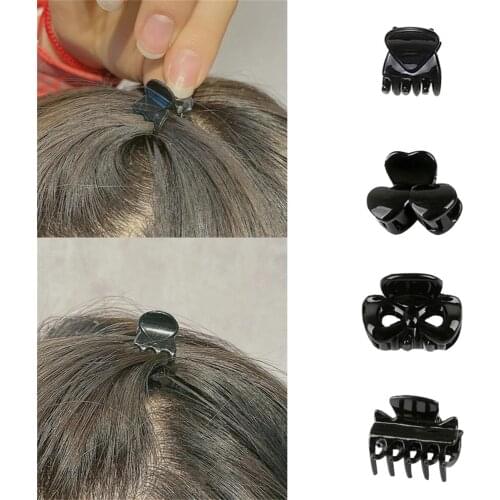 12pcs Korean Sweet Mini Plastic Claw Barrettes For Women Girls Hair Clips Hair Crab Clips Styling Make Up Tool Hair Accessories