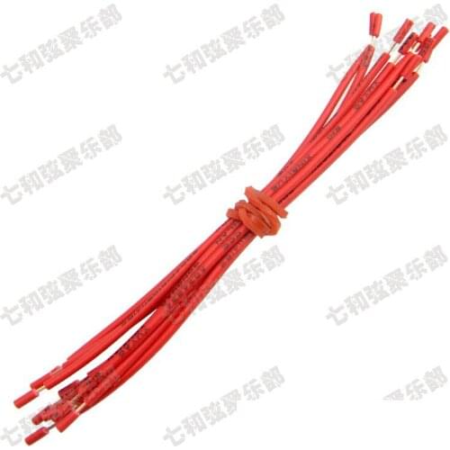 20 Pcs 10CM Red 22AWG Copper Electric Guitar Bass Pickup Hookup Wire Lead Cable guitar Pots Hookup Wire