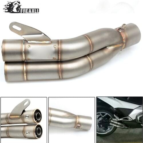 36-51MM Universal Motorcycle Double Exhaust Muffler Pipe escape moto For Ducati 848 1098 S Hypermotard SP 1100 S Monster 600city