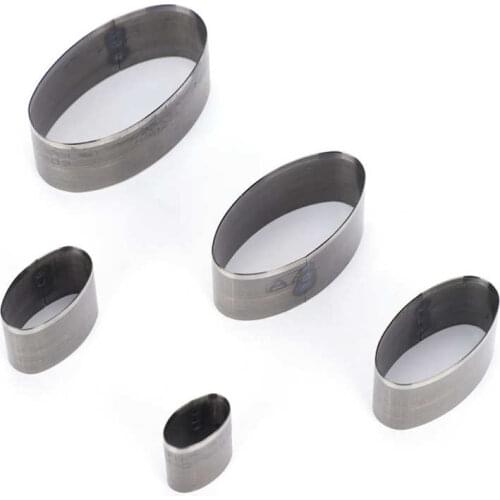 5Pcs/set Leather Cutter Die Leather Punch Die Set Cutter Hollow Oval Cutting Mold Craft Hand-Made DIY Craft Leather Tool