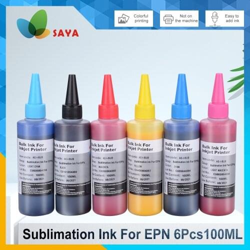 600ML Universal Sublimation Ink Heat Transfer Ink For EPSON Inkjet Printer Heat Press Sublimation Ink Used For Mug Cup/T-Shirt