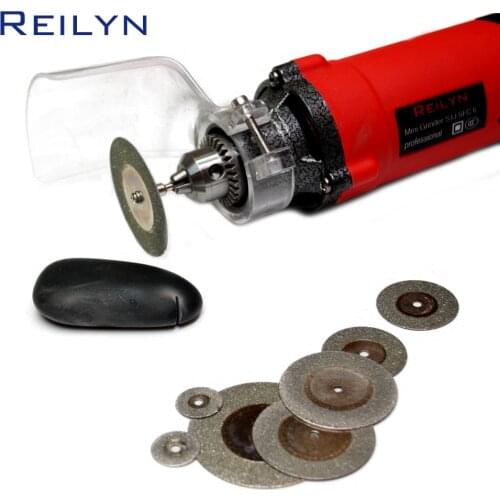 7 pcs Diamond Saw Blade shank 3mm 10pcs 20/25/30/35/40/50mm Saw Bit cutting blades for rotary tools