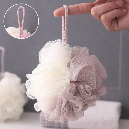 Two-Color Bathing Ball Bath Flower Dead Skin Removal Wash Sponge For Body Cleaning Stitching Rub Foaming Bathroom