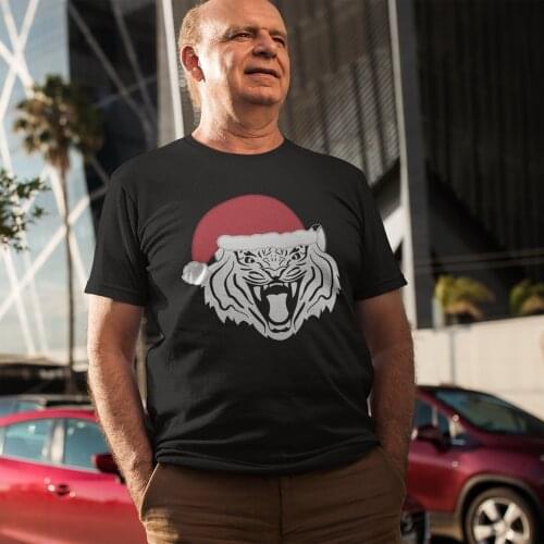 Tiger T Shirt Male Fashion 100 Percent Cotton Print Tee Shirt Short-Sleeve Basic T-Shirt 4xl