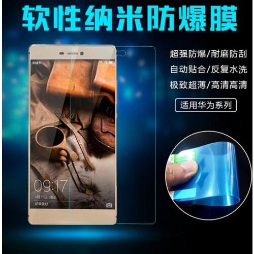 Hot Sale Nano Anti Shock Soft Explosion Proof Membrane Tempered Glass Screen Protector for Huawei P7/P8/P9/mate 7/mate 8/mate S
