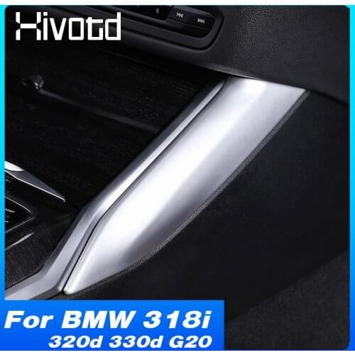 Hivotd Central Control Trim Cover Interior Decoration Car Styling Parts Gear Side Moulding For BMW 318i 320d 330d G20 2020-2021