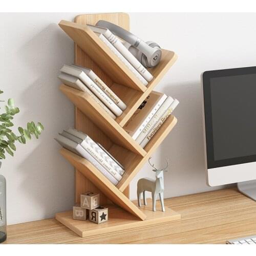 Nordic Bookshelf Simple Desk Shelves Book Desktop Storage and Organizing Ideas with Drawers Student Simple Home Bookcase