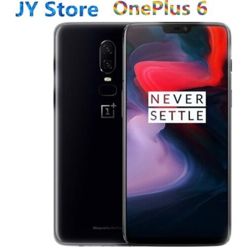 New Original Unlock Global version Oneplus 6 Mobile Phone 4G LTE 6.28" 8GB RAM 128GB Dual SIM Card Snapdragon 845 Android phone