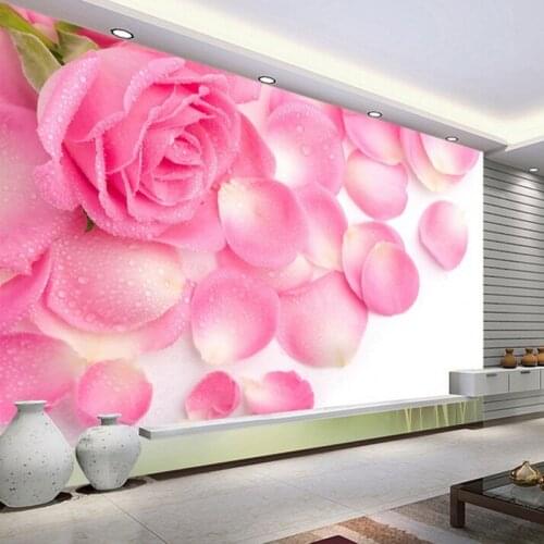 Custom mural custom 3D stereo fashion flowers large mural bedroom living room TV backdrop wallpaper mural