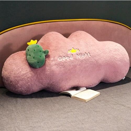 Bedside cushion pillow super soft pillow bedroom bed large back multifunctional pillow girls sleep can be removed and washed