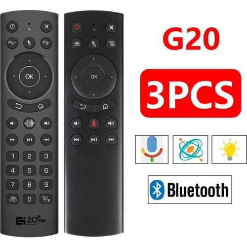 [3PCS] G20 G20S PRO G20BT Air Remote Mouse With Gyroscope Wireless Voice Remote Control Intelligent Voice for Android TV Box