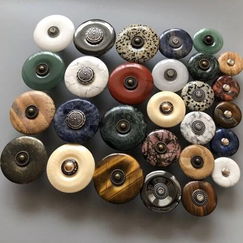 Natural Jade Handle Cabinet Door Handle Stone Drawer Handle Retro Furniture Handle Furniture Handle Accessories