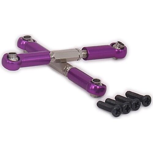 2PCS Real Damper Tie Rod For Rc Hobby Car 1/16 Traxxas Slash Toe Link With Hollow Balls TS1609 7038 Short Course Hopup Parts