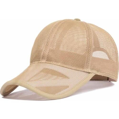 Full Mesh Head Round Summer Thin Breathable Extension Brim Cap Cap Fishing Sun Protection Hat Hat