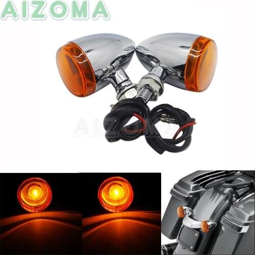 10mm Universal Motorcycle Turn Signal Light for Cruiser Bobber Custom Chopper 12v Metal Blinker Aluminum Flasher Indicator Light