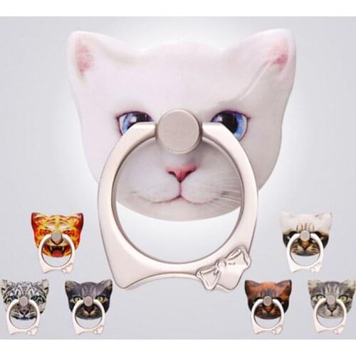 Universal Cute Cat Phone Bracket Finger Ring Stand Holder Cell Phone Buckles for iphone 5s 6s 7 plus / xiaomi / huawei phone