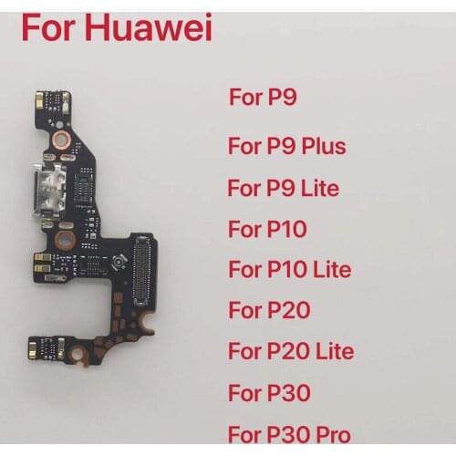1pcs New USB Charging For Huawei P9 P10 P30 Lite P20 Pro P30 P10 Plus Charger Port Dock Connector Flex Cable