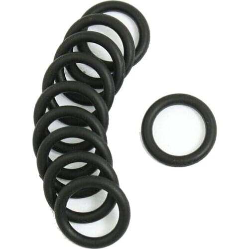 New 10 pcs Black Rubber Oil Seal O-rings Seals washers 16 x 11 x 2.5mm