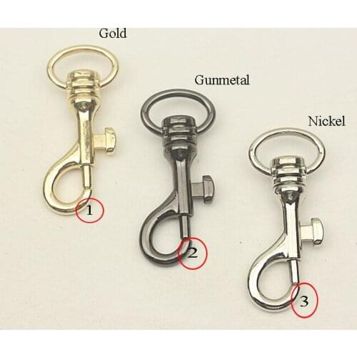 30pcs 20mm Swivel Clasps Lanyard Trigger Snap Hook Lobster Claw Clasp Key Ring for Jewelry Making Findings