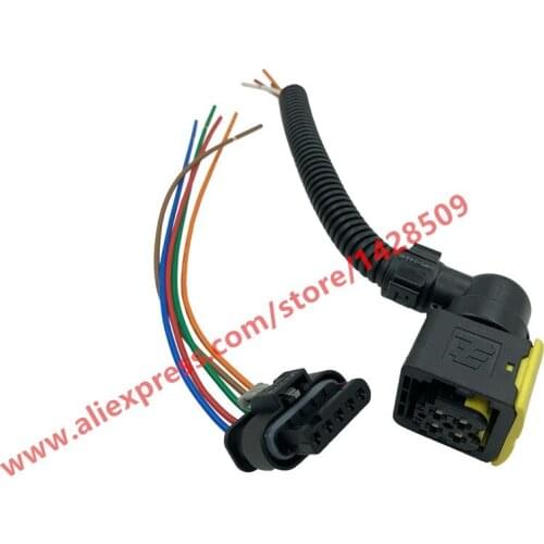 4 Pin 5 Pin Nitrogen Oxygen NO Sensor Connector Waterproof Auto Socket With Wires For Bosch Cummins