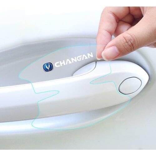 8Pcs TPU Car door handle stickers protector film For For Changan CS35 CS75 CS85 CS95 CS15 CS55 Car Stickers Car Accessories